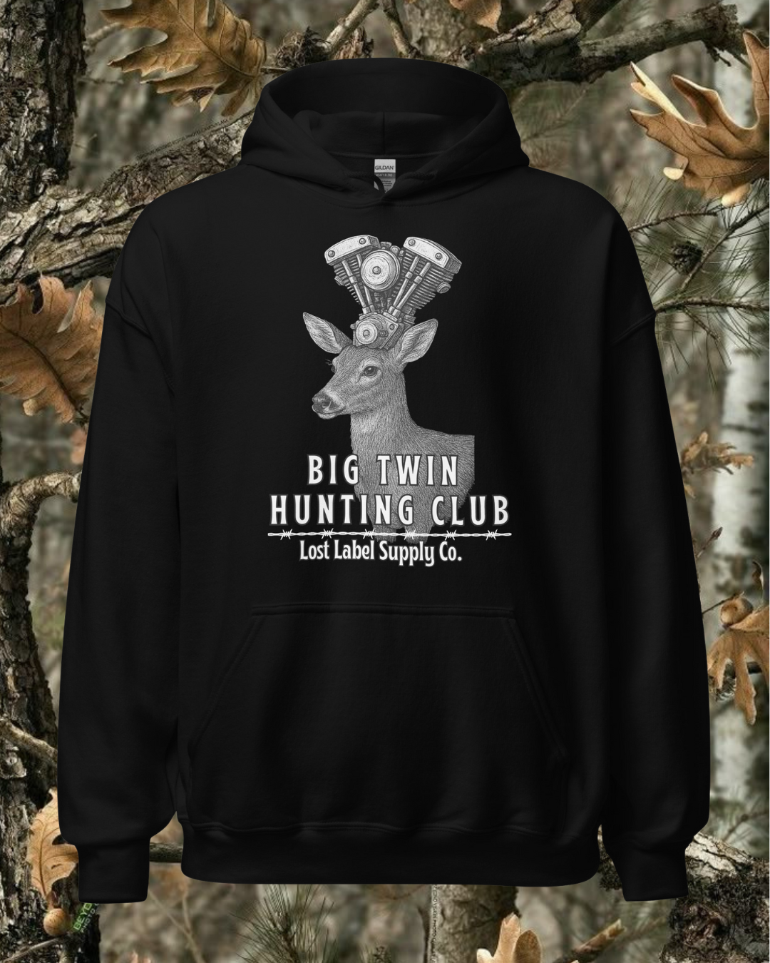 Hunting Club Hoodie (Black)