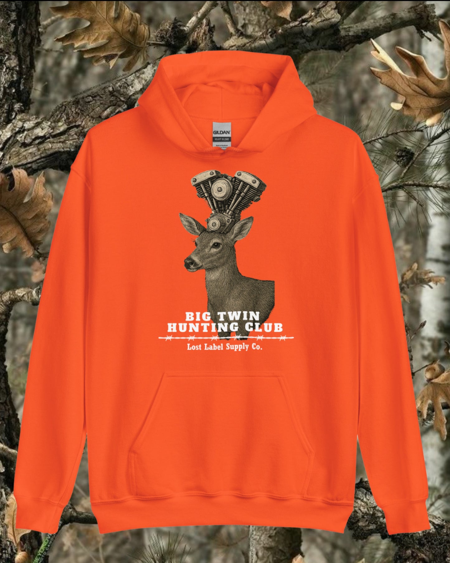 Hunting Club Hoodie (orange)
